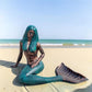 Large Mermaid Statue, Garden Decor Outdoor Nautical Ocean Sea Siren Sculpture, K