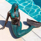 Large Mermaid Statue, Garden Decor Outdoor Nautical Ocean Sea Siren Sculpture, L