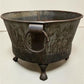 Rustic Large Metal Wash Tub Farmhouse Planter Garden Decor Galvanized Bucket, E