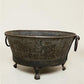 Rustic Large Metal Wash Tub Farmhouse Planter Garden Decor Galvanized Bucket, E