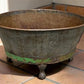 Rustic Large Metal Wash Tub Farmhouse Planter Garden Decor Galvanized Bucket, G