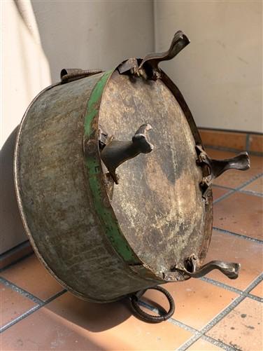 Rustic Large Metal Wash Tub Farmhouse Planter Garden Decor Galvanized Bucket, G