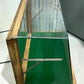 Countertop Glass Display Showcase, Vintage Oak Cabinet Base, Store Display Case