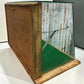 Countertop Glass Display Showcase, Vintage Oak Cabinet Base, Store Display Case