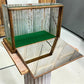 Countertop Glass Display Showcase, Vintage Oak Cabinet Base, Store Display Case