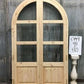 Arched French Double Door (48x80) 3 Pane Glass Door European Styled w Jamb OM9