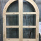 Arched French Double Door (48x80) 3 Pane Glass Door European Styled w Jamb OM9