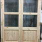 Arched French Double Door (48x80) 3 Pane Glass Door European Styled w Jamb OM9