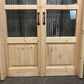 Arched French Double Door (48x80) 3 Pane Glass Door European Styled w Jamb OM9