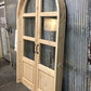 Arched French Double Door (48x80) 3 Pane Glass Door European Styled w Jamb OM9