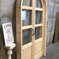 Arched French Double Door (48x80) 3 Pane Glass Door European Styled w Jamb OM9