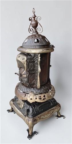 Antique Florence No. 153 Blast Air Tight Cast Iron Parlor Wood Burning Stove