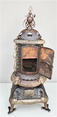 Antique Florence No. 153 Blast Air Tight Cast Iron Parlor Wood Burning Stove