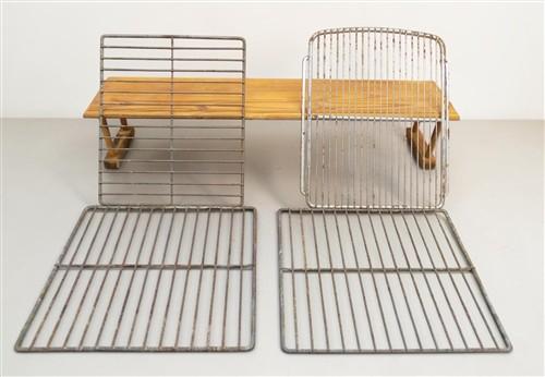 4 Metal Grates Replacement Gas Grill Charbroil Fire Retro Refrigerator Vintage