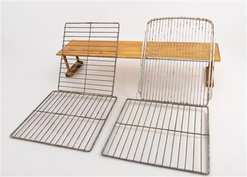 4 Metal Grates Replacement Gas Grill Charbroil Fire Retro Refrigerator Vintage
