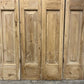 Antique French Double Doors (44x102) 3 Pane Glass, European Reclaimed G166
