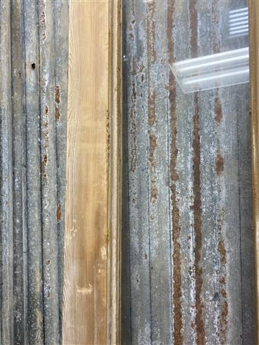 Antique French Double Doors (44x102) 3 Pane Glass, European Reclaimed G166