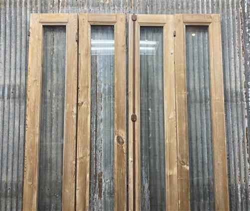 Antique French Double Doors (44.5x93) 1 Pane Glass, European Reclaimed G168