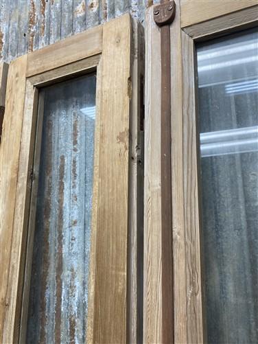 Antique French Double Doors (44.5x93) 1 Pane Glass, European Reclaimed G168