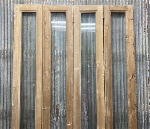 Antique French Double Doors (44.5x93) 1 Pane Glass, European Reclaimed G168
