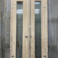 Antique French Double Doors (29x94.5) 1 Pane Glass, European Reclaimed G170