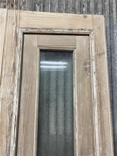 Antique French Double Doors (29x94.5) 1 Pane Glass, European Reclaimed G170
