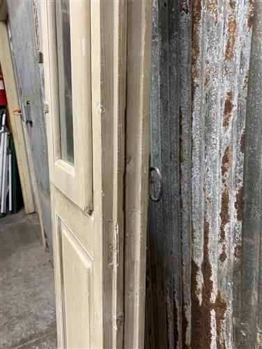 Antique French Double Doors (29x94.5) 1 Pane Glass, European Reclaimed G170