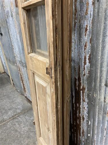 Antique French Double Doors (29x99.75) 3 Pane Glass, European Reclaimed G171