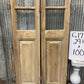 Antique French Double Doors (29.75x100) 3 Pane Glass, European Reclaimed G172