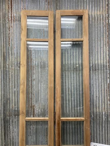 Antique French Double Doors (29.75x100) 3 Pane Glass, European Reclaimed G172