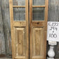 Antique French Double Doors (29.75x100) 3 Pane Glass, European Reclaimed G172