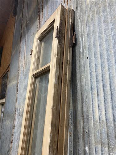 Antique French Double Doors (29.75x100) 3 Pane Glass, European Reclaimed G172