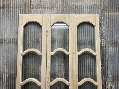 Antique French Double Doors (50x91.5) 4 Pane Glass, European Reclaimed G173