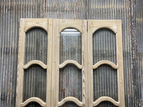 Antique French Double Doors (50x91.5) 4 Pane Glass, European Reclaimed G173