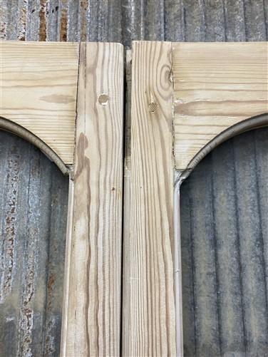 Antique French Double Doors (50x91.5) 4 Pane Glass, European Reclaimed G173
