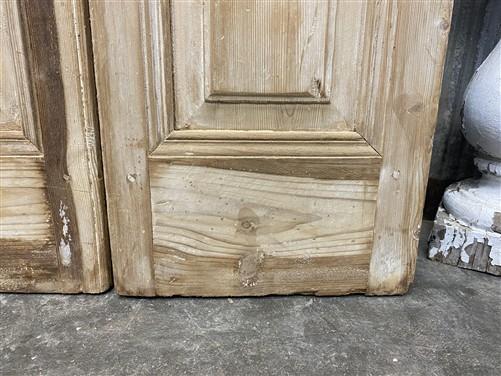 Antique French Double Doors (29.75x100) 5 Pane Glass, European Reclaimed G174