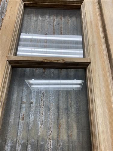 Antique French Double Doors (29.75x100) 5 Pane Glass, European Reclaimed G174