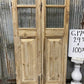 Antique French Double Doors (29.75x100) 5 Pane Glass, European Reclaimed G174