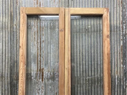 Antique French Double Doors (37.5x83) 1 Pane Glass, European Reclaimed G175
