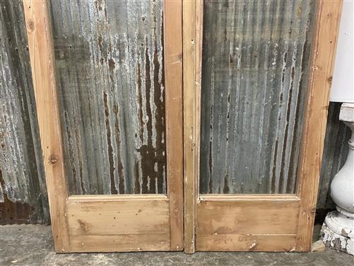 Antique French Double Doors (37.5x83) 1 Pane Glass, European Reclaimed G175