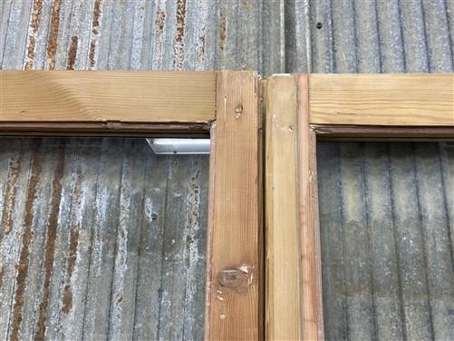 Antique French Double Doors (37.5x83) 1 Pane Glass, European Reclaimed G175