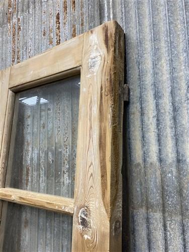 Antique French Double Doors (36.5x87) 4 Pane Glass, European Reclaimed G176