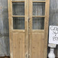 Antique French Double Doors (36.5x87) 4 Pane Glass, European Reclaimed G176