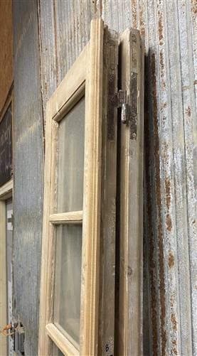 Antique French Double Doors (36.5x87) 4 Pane Glass, European Reclaimed G176
