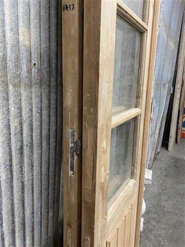 Antique French Double Doors (36.5x87) 4 Pane Glass, European Reclaimed G176