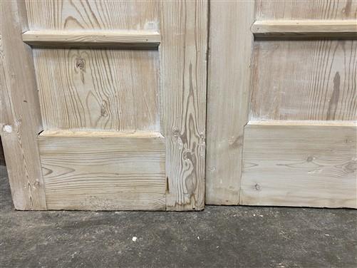 Antique French Double Doors (37.5x83) 3 Pane Glass, European Reclaimed G177