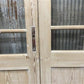 Antique French Double Doors (37.5x83) 3 Pane Glass, European Reclaimed G177