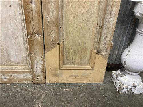 Antique French Double Doors (32.75x99.5) 1 Pane Glass, European Reclaimed G178