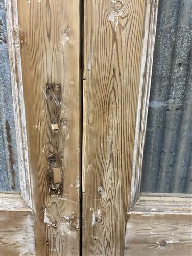 Antique French Double Doors (32.75x99.5) 1 Pane Glass, European Reclaimed G178