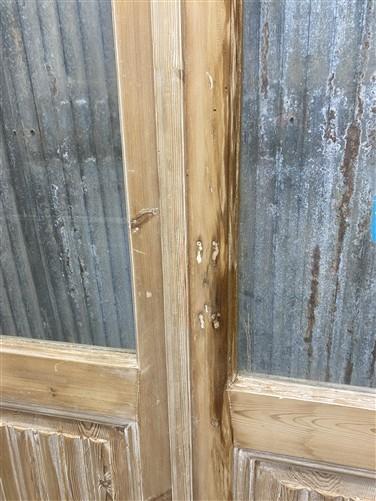 Antique French Double Doors (40x97.75) 1 Pane Glass, European Reclaimed G180